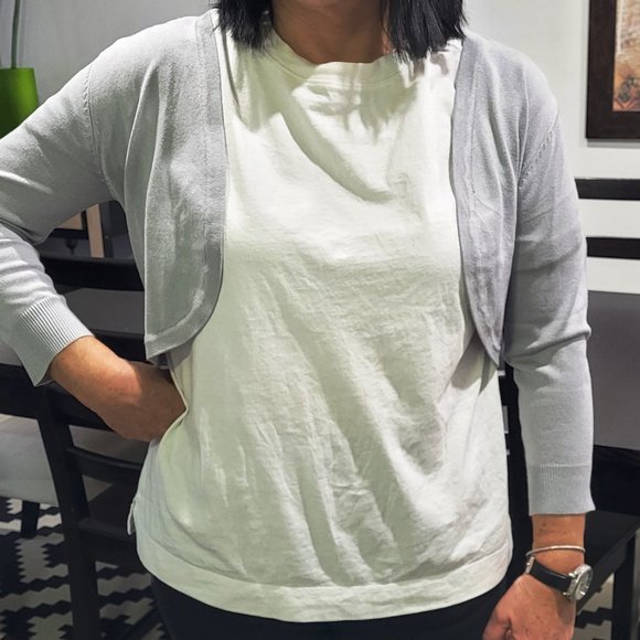 New With Tags Urban CoCo Women's Cropped Cardigan V-Neck  3/4 Sleeve - Picture 1 of 11